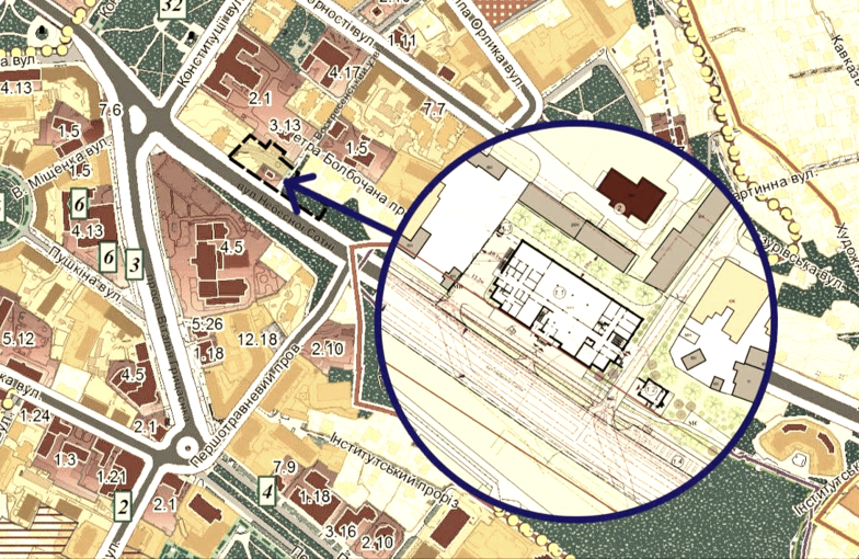 Правоохоронці перевіряють документацію забудови біля полтавського музею