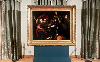 В Софии Киевской открылась выставка с отреставрированным полотном, связанным с Караваджо