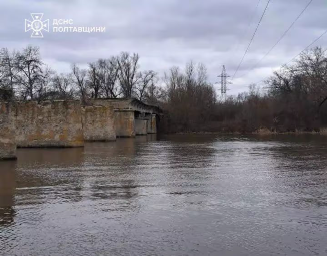 На Полтавщині ліквідували затор із деревини на річці Псел