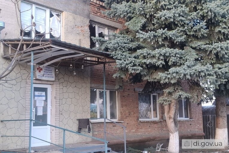 В Слатине в Харьковской области дрон повредил амбулаторию