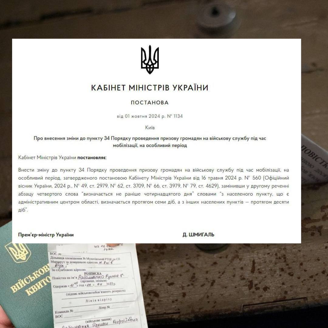 Уряд скоротив термін явки до ТЦК за повісткою — постанова Кабміну фото 1