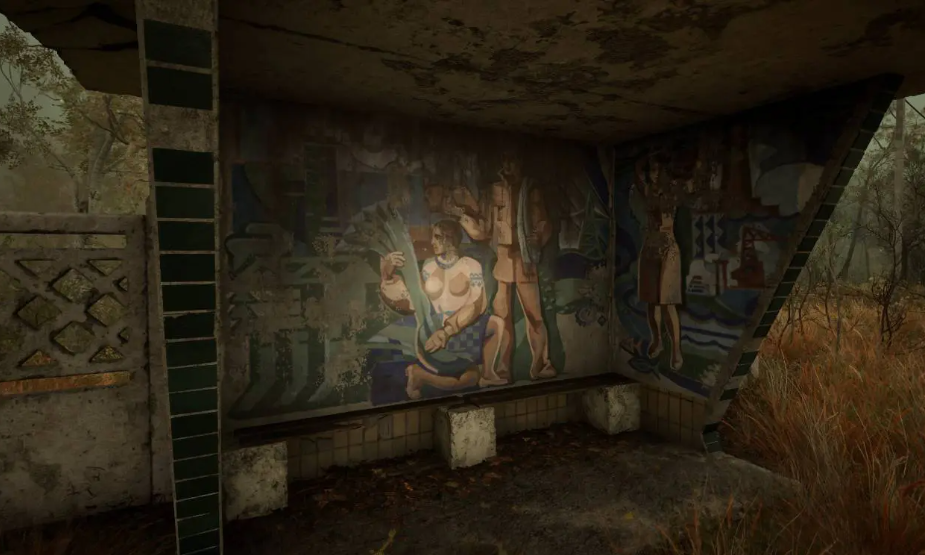 Украинские автобусные остановки с мозаиками в игре STALKER 2 поразили иностранцев фото 4 3