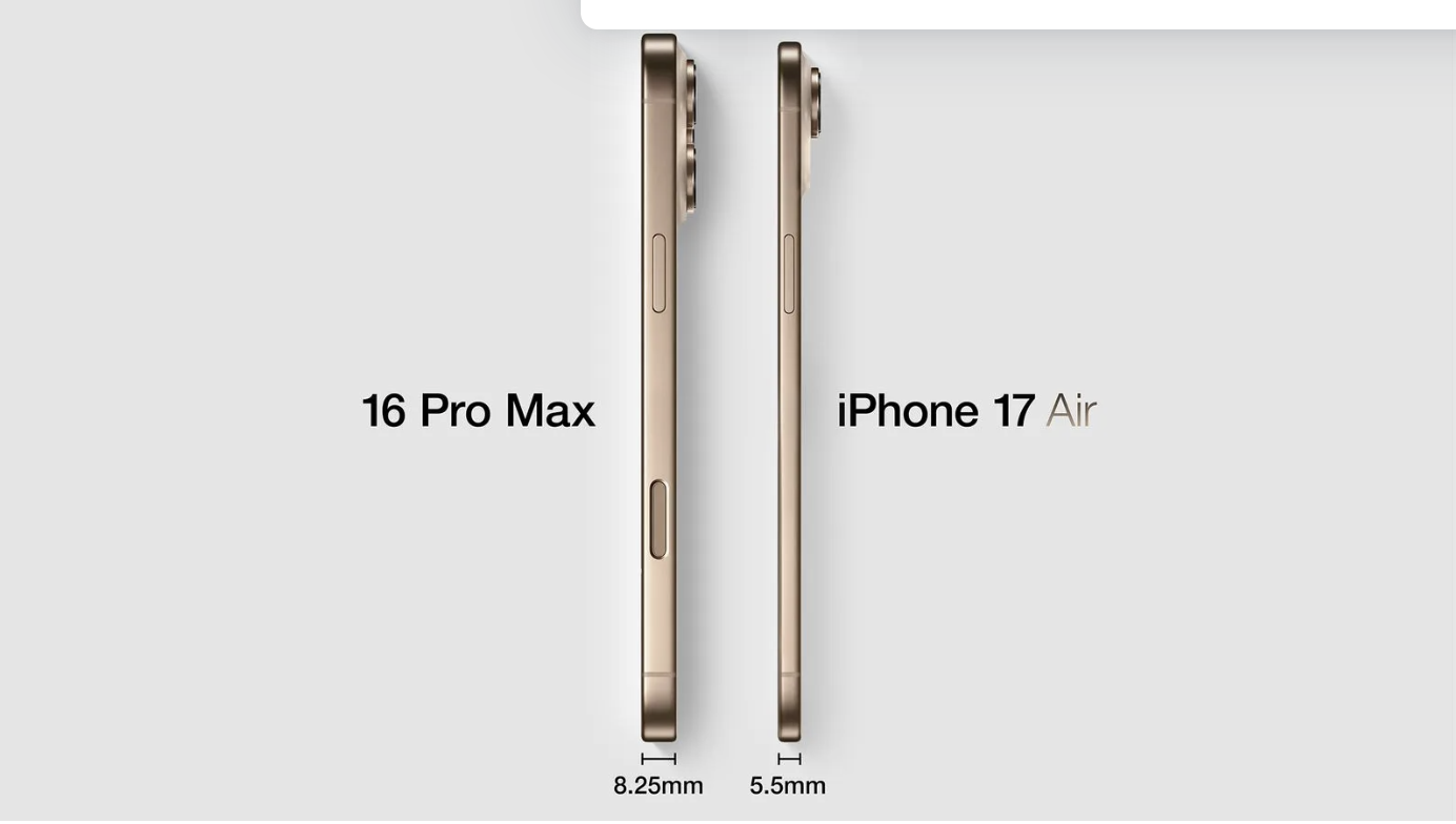 У iPhone 17 Pro будет самая большая батарея, а новый iPhone 17 Air удивит ультратонким корпусом фото 5 4